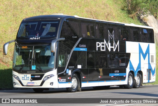 Empresa de Ônibus Nossa Senhora da Penha 63020 na cidade de Piraí, Rio de Janeiro, Brasil, por José Augusto de Souza Oliveira. ID da foto: 12062651.