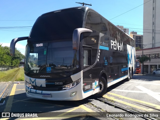 Empresa de Ônibus Nossa Senhora da Penha 59030 na cidade de Curitiba, Paraná, Brasil, por Leonardo Rodrigues da Silva. ID da foto: 12061250.