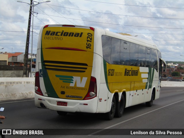 Viação Nacional 16120 na cidade de Caruaru, Pernambuco, Brasil, por Lenilson da Silva Pessoa. ID da foto: 12063188.