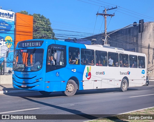 Santa Zita Transportes Coletivos 21283 na cidade de Vila Velha, Espírito Santo, Brasil, por Sergio Corrêa. ID da foto: 12061393.