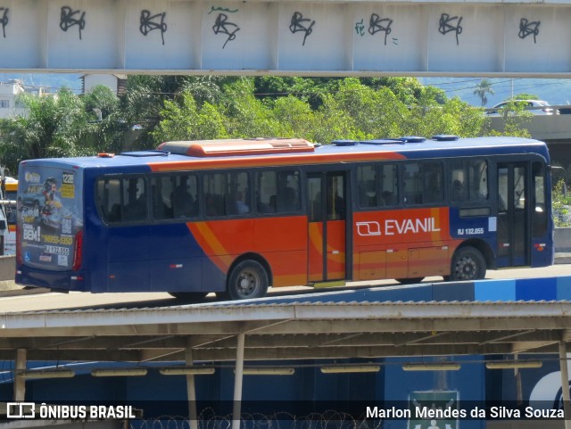 Evanil Transportes e Turismo RJ 132.055 na cidade de Rio de Janeiro, Rio de Janeiro, Brasil, por Marlon Mendes da Silva Souza. ID da foto: 12062255.