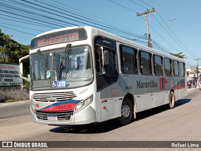 Maravilha Auto Ônibus ITB-06.02.052 na cidade de Itaboraí, Rio de Janeiro, Brasil, por Rafael Lima. ID da foto: 12062298.