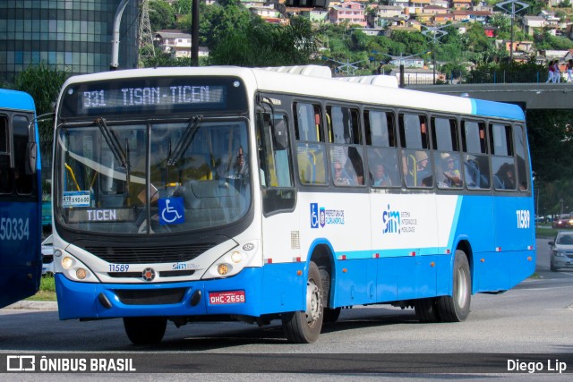 Canasvieiras Transportes 11589 na cidade de Florianópolis, Santa Catarina, Brasil, por Diego Lip. ID da foto: 12061499.