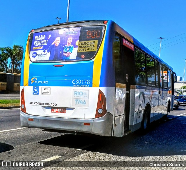 Transportes Futuro C30178 na cidade de Rio de Janeiro, Rio de Janeiro, Brasil, por Christian Soares. ID da foto: 12060884.