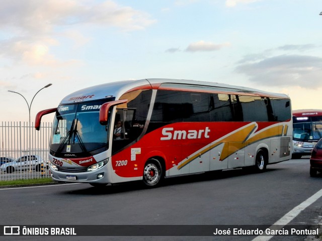 Viação Smart Transporte e Turismo 7200 na cidade de Monte Mor, São Paulo, Brasil, por José Eduardo Garcia Pontual. ID da foto: 12061655.