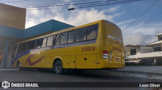 Coletivo Transportes 1008 na cidade de Panelas, Pernambuco, Brasil, por Leon Oliver. ID da foto: 12061217.