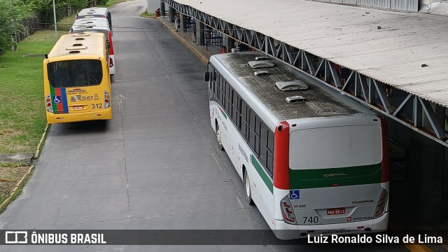Borborema Imperial Transportes 740 na cidade de Recife, Pernambuco, Brasil, por Luiz Ronaldo Silva de Lima. ID da foto: 12062978.