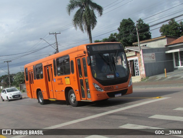Transporte Coletivo Glória BI863 na cidade de Curitiba, Paraná, Brasil, por GDC __39AM. ID da foto: 12061088.