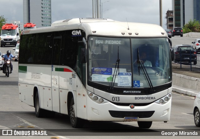 Borborema Imperial Transportes 013 na cidade de Recife, Pernambuco, Brasil, por George Miranda. ID da foto: 12062740.