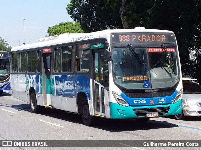 Transportes Campo Grande D53632 na cidade de Rio de Janeiro, Rio de Janeiro, Brasil, por Guilherme Pereira Costa. ID da foto: 12061001.