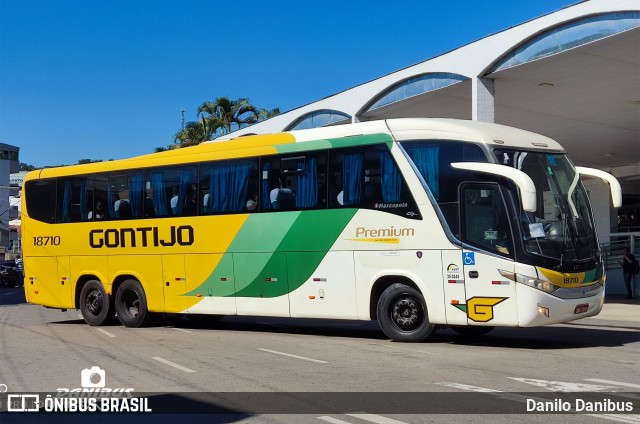 Empresa Gontijo de Transportes 18710 na cidade de Machado, Minas Gerais, Brasil, por Danilo Danibus. ID da foto: 12062090.