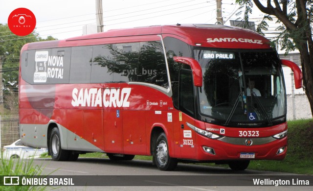 Viação Santa Cruz 30323 na cidade de Campinas, São Paulo, Brasil, por Wellington Lima. ID da foto: 12061625.