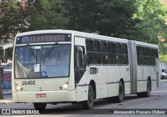 Viação do Sul 26402 na cidade de Curitiba, Paraná, Brasil, por Alessandro Fracaro Chibior. ID da foto: 12061630.