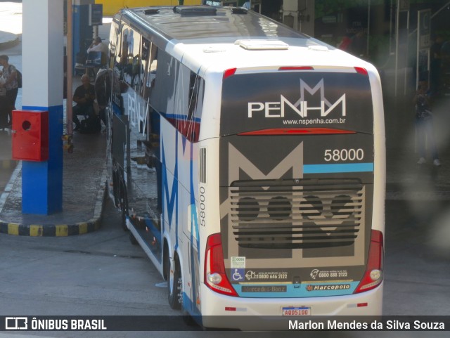 Empresa de Ônibus Nossa Senhora da Penha 58000 na cidade de Rio de Janeiro, Rio de Janeiro, Brasil, por Marlon Mendes da Silva Souza. ID da foto: 12062363.
