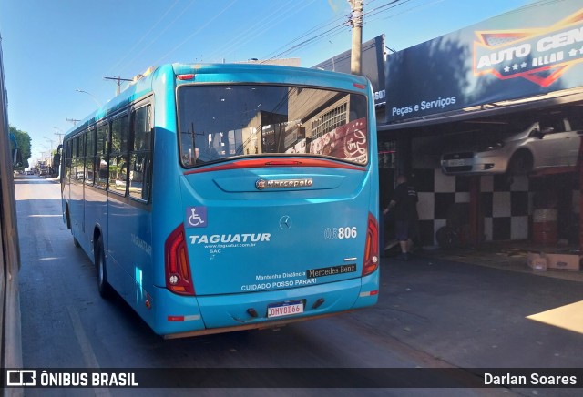 Taguatur - Taguatinga Transporte e Turismo 06806 na cidade de Ceilândia, Distrito Federal, Brasil, por Darlan Soares. ID da foto: 12061099.