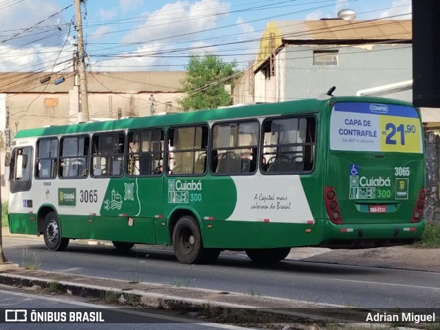 Expresso Caribus Transportes 3065 na cidade de Várzea Grande, Mato Grosso, Brasil, por Adrian Miguel. ID da foto: 12061480.