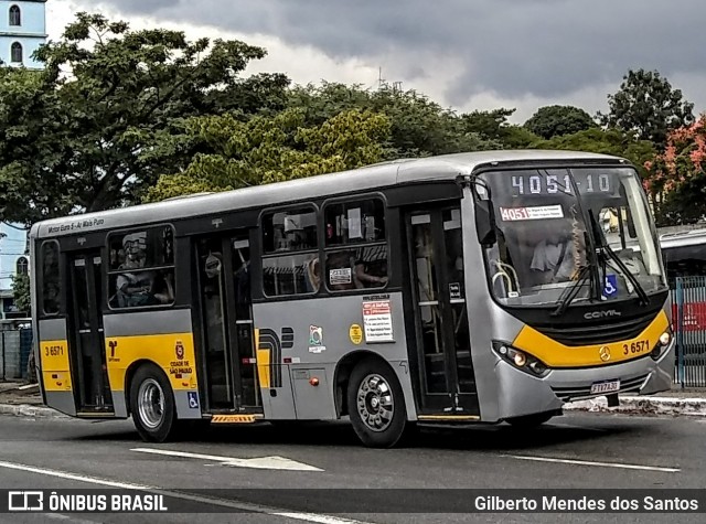 Transunião Transportes 3 6571 na cidade de São Paulo, São Paulo, Brasil, por Gilberto Mendes dos Santos. ID da foto: 12060892.