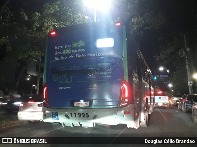 Milênio Transportes 11225 na cidade de Belo Horizonte, Minas Gerais, Brasil, por Douglas Célio Brandao. ID da foto: 12063081.