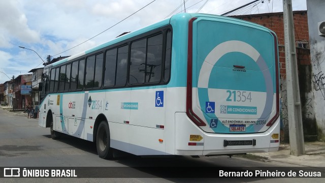 Aliança Transportes Urbanos 21354 na cidade de Fortaleza, Ceará, Brasil, por Bernardo Pinheiro de Sousa. ID da foto: 12061240.
