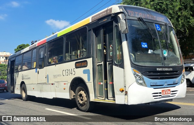 Transportes Barra C13145 na cidade de Rio de Janeiro, Rio de Janeiro, Brasil, por Bruno Mendonça. ID da foto: 12061404.