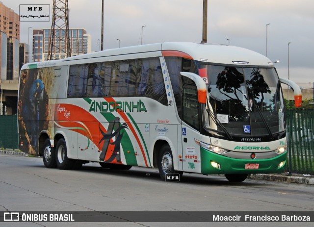 Empresa de Transportes Andorinha 7104 na cidade de São Paulo, São Paulo, Brasil, por Moaccir  Francisco Barboza. ID da foto: 12062910.