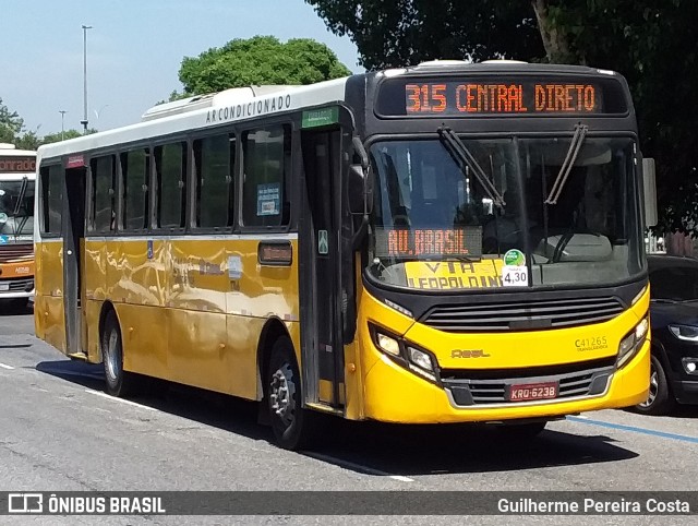 Real Auto Ônibus C41265 na cidade de Rio de Janeiro, Rio de Janeiro, Brasil, por Guilherme Pereira Costa. ID da foto: 12061017.