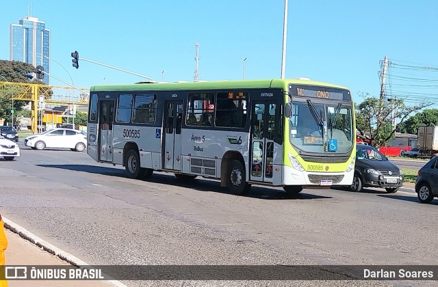 BsBus Mobilidade 500585 na cidade de Taguatinga, Distrito Federal, Brasil, por Darlan Soares. ID da foto: 12061134.