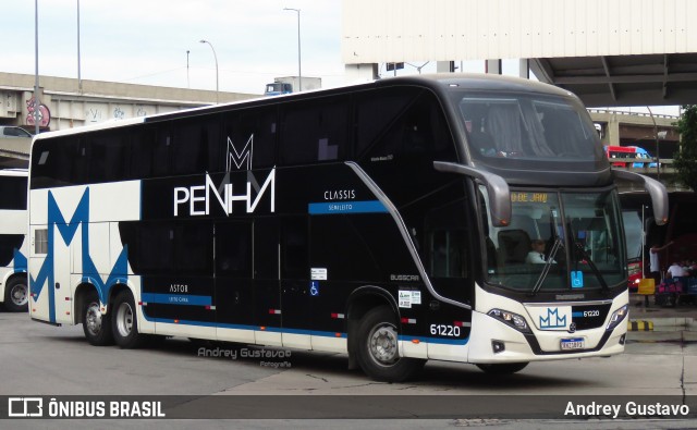 Empresa de Ônibus Nossa Senhora da Penha 61220 na cidade de Rio de Janeiro, Rio de Janeiro, Brasil, por Andrey Gustavo. ID da foto: 12063165.
