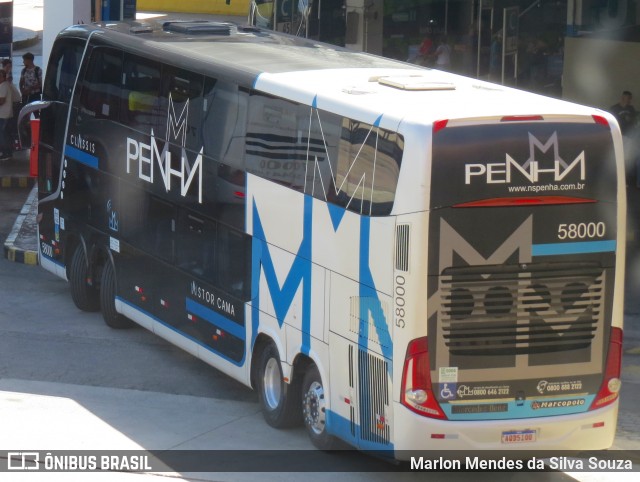 Empresa de Ônibus Nossa Senhora da Penha 58000 na cidade de Rio de Janeiro, Rio de Janeiro, Brasil, por Marlon Mendes da Silva Souza. ID da foto: 12062366.