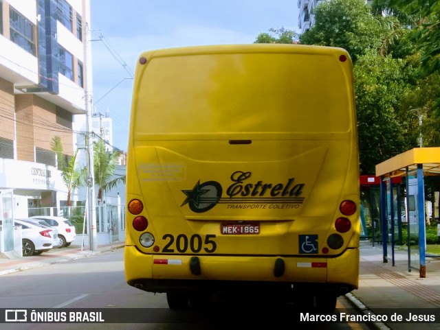Transporte Coletivo Estrela 2005 na cidade de São José, Santa Catarina, Brasil, por Marcos Francisco de Jesus. ID da foto: 12061446.