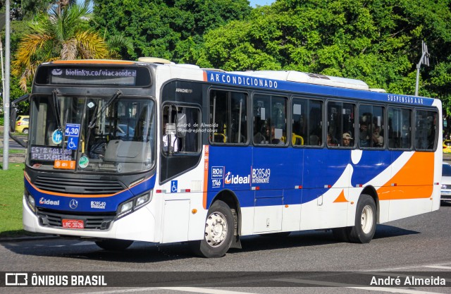 Viação Ideal B28549 na cidade de Rio de Janeiro, Rio de Janeiro, Brasil, por André Almeida. ID da foto: 12061238.