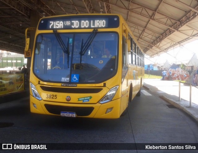 Auto Ônibus Três Irmãos 3825 na cidade de Guarulhos, São Paulo, Brasil, por Kleberton Santos Silva. ID da foto: 12060949.