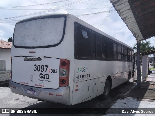 G&D Transporte e Turismo 30972003 na cidade de Fortaleza, Ceará, Brasil, por Davi Alves Soares. ID da foto: 12061227.
