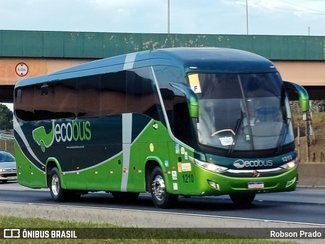 Ecobus Transportes e Turismo 1210 na cidade de São José dos Campos, São Paulo, Brasil, por Robson Prado. ID da foto: 12062421.