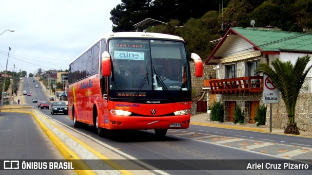 Pullman Bus  na cidade de El Quisco, San Antonio, Valparaíso, Chile, por Ariel Cruz Pizarro. ID da foto: 12061022.
