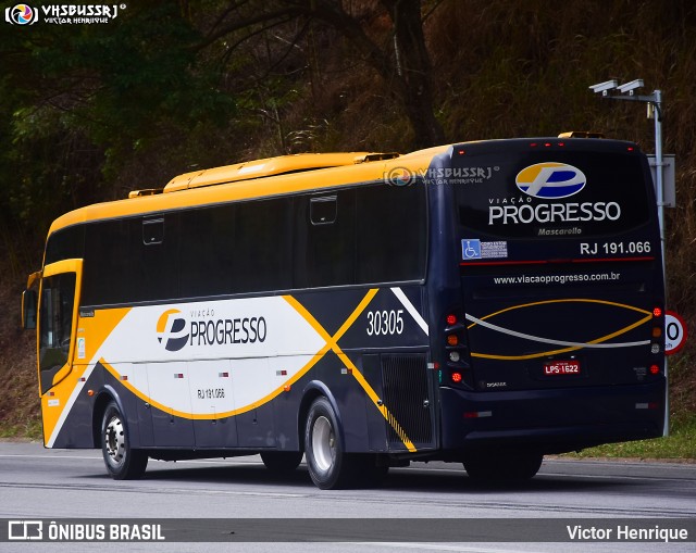 Viação Progresso 30305 na cidade de Petrópolis, Rio de Janeiro, Brasil, por Victor Henrique. ID da foto: 12062658.