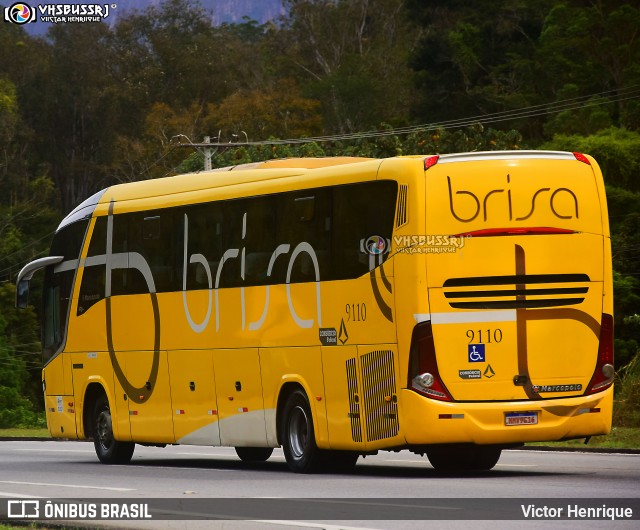 Brisa Ônibus 9110 na cidade de Petrópolis, Rio de Janeiro, Brasil, por Victor Henrique. ID da foto: 12062675.