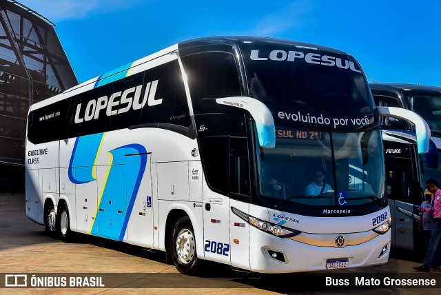 LopeSul Transportes - Lopes e Oliveira Transportes e Turismo - Lopes Sul 2082 na cidade de Cuiabá, Mato Grosso, Brasil, por Buss  Mato Grossense. ID da foto: 12061527.