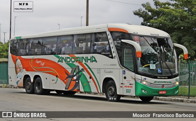 Empresa de Transportes Andorinha 6067 na cidade de São Paulo, São Paulo, Brasil, por Moaccir  Francisco Barboza. ID da foto: 12062877.