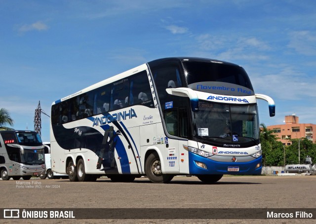 Empresa de Transportes Andorinha 7007 na cidade de Porto Velho, Rondônia, Brasil, por Marcos Filho. ID da foto: 12063196.