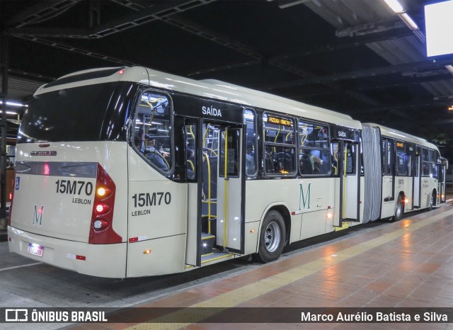 Leblon Transporte de Passageiros 15M70 na cidade de Curitiba, Paraná, Brasil, por Marco Aurélio Batista e Silva. ID da foto: 12063219.