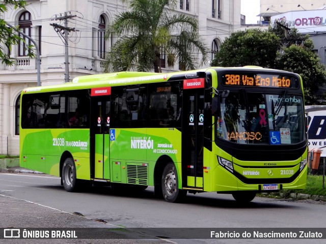 Viação Pendotiba 2.1.038 na cidade de Niterói, Rio de Janeiro, Brasil, por Fabricio do Nascimento Zulato. ID da foto: 12062930.