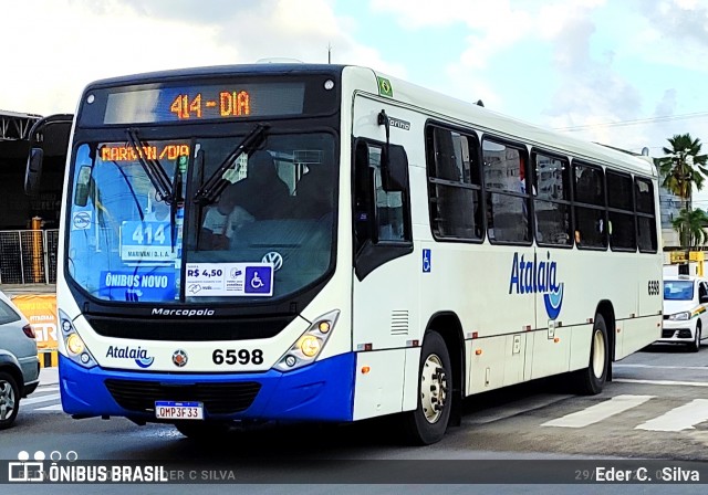 Viação Atalaia Transportes 6598 na cidade de Aracaju, Sergipe, Brasil, por Eder C.  Silva. ID da foto: 12062530.
