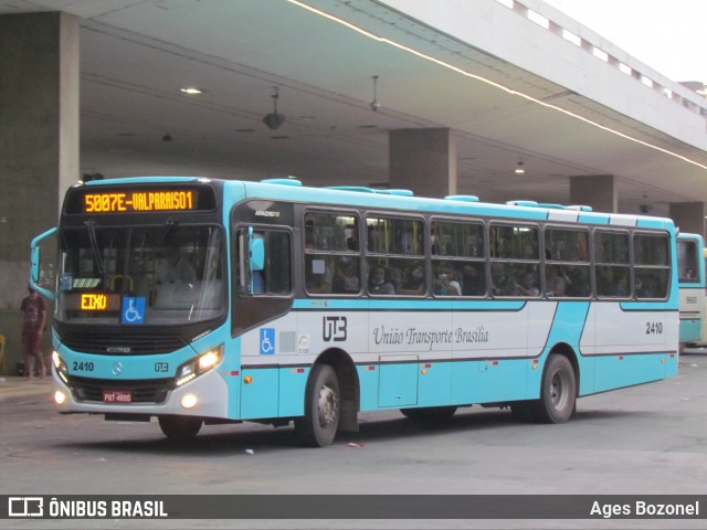 UTB - União Transporte Brasília 2410 na cidade de Brasília, Distrito Federal, Brasil, por Ages Bozonel. ID da foto: 12061604.