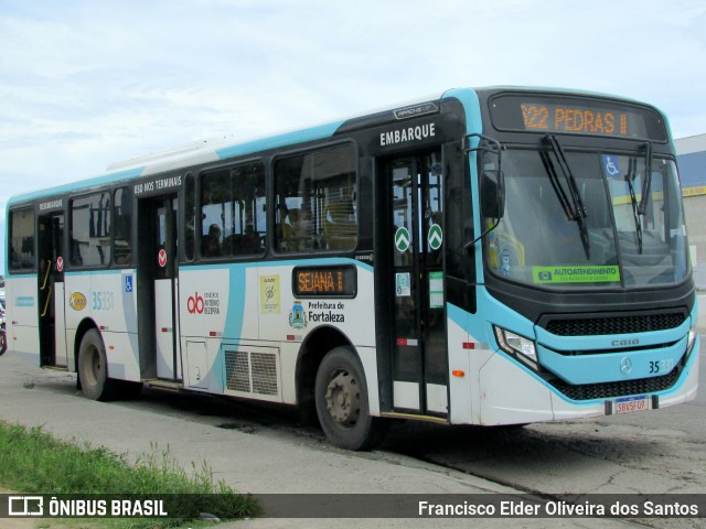Rota Sol > Vega Transporte Urbano 35331 na cidade de Fortaleza, Ceará, Brasil, por Francisco Elder Oliveira dos Santos. ID da foto: 12061613.