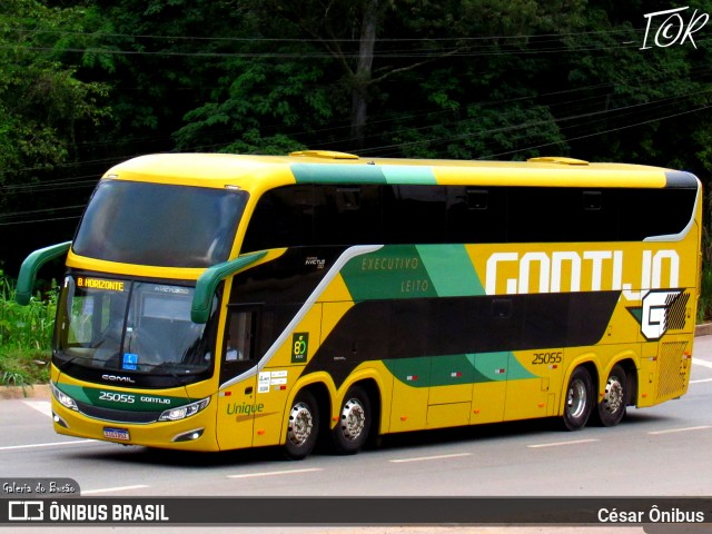 Empresa Gontijo de Transportes 25055 na cidade de Sabará, Minas Gerais, Brasil, por César Ônibus. ID da foto: 12062634.