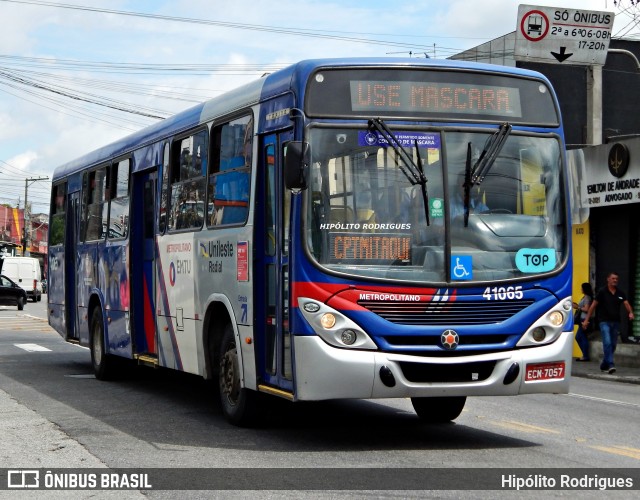 Radial Transporte Coletivo 41.065 na cidade de Itaquaquecetuba, São Paulo, Brasil, por Hipólito Rodrigues. ID da foto: 12063058.