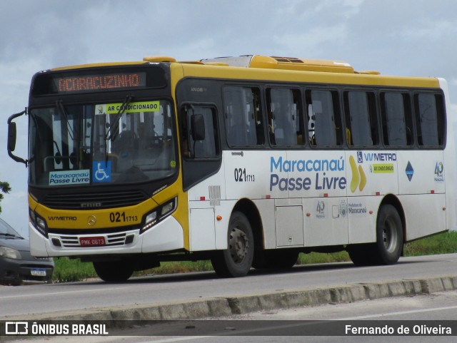 Via Metro - Auto Viação Metropolitana 0211713 na cidade de Maracanaú, Ceará, Brasil, por Fernando de Oliveira. ID da foto: 12061320.