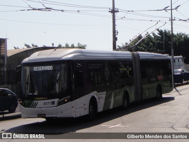 Next Mobilidade - ABC Sistema de Transporte 8171 na cidade de Santo André, São Paulo, Brasil, por Gilberto Mendes dos Santos. ID da foto: 12060961.