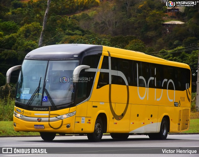 Brisa Ônibus 9110 na cidade de Petrópolis, Rio de Janeiro, Brasil, por Victor Henrique. ID da foto: 12062676.